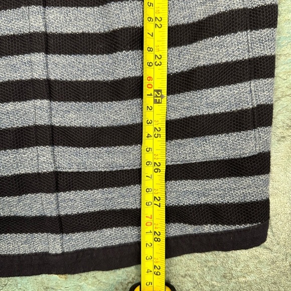 Lands End Cardigan Womens Large 14-16 Blue Open Front Sweater Pocket Blazer Knit - Picture 7 of 7